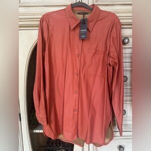 Terramar Women's Elegant Rust Blouse